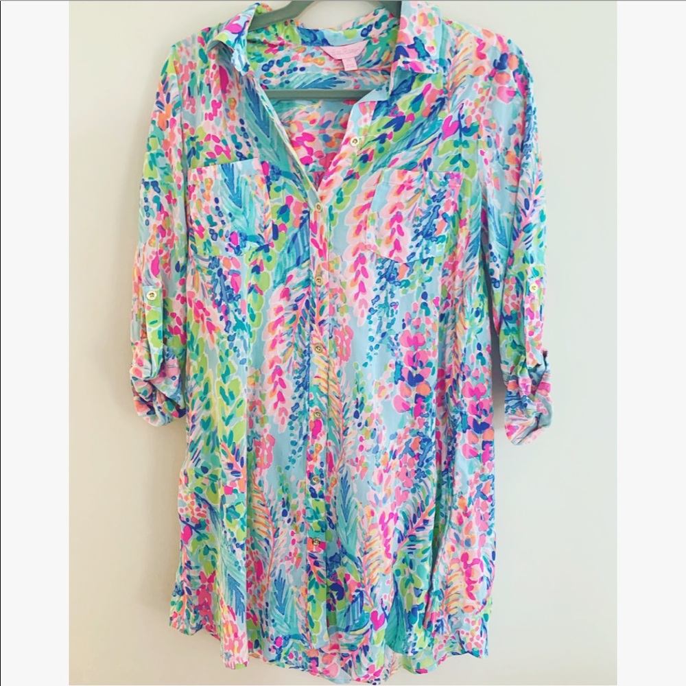 Lilly Pulitzer 🎀 Natalie CoverUp (Catch The Wave)